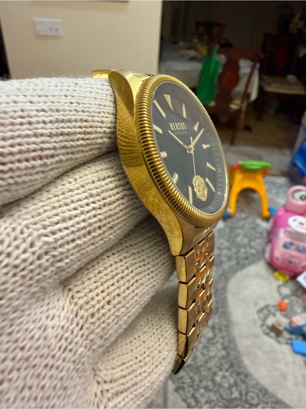 Versus Versace Men's Colonne Gold Tone Stainless Steel Watch VSPHI0620
